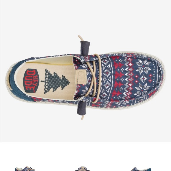 Hey Dude Wendy Winter sweater pattern shoes - Picture 2 of 7
